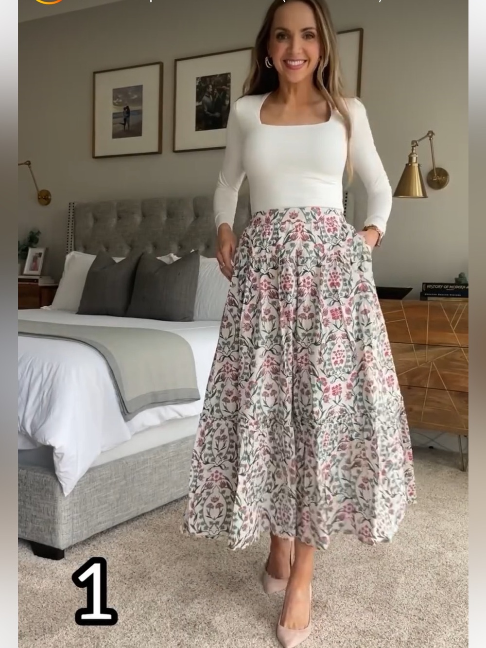 Abercrombie & Fitch Small Petite Floral Maxi Skirt